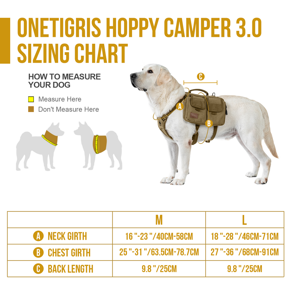 ONETIGRIS - Hoppy Camper Dog | Pack 3.0