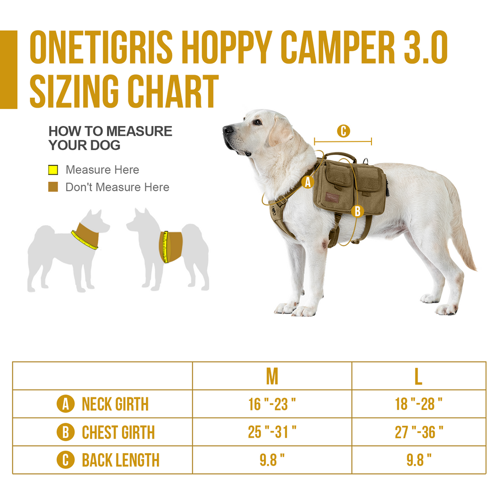 ONETIGRIS - Hoppy Camper Dog | Pack 3.0