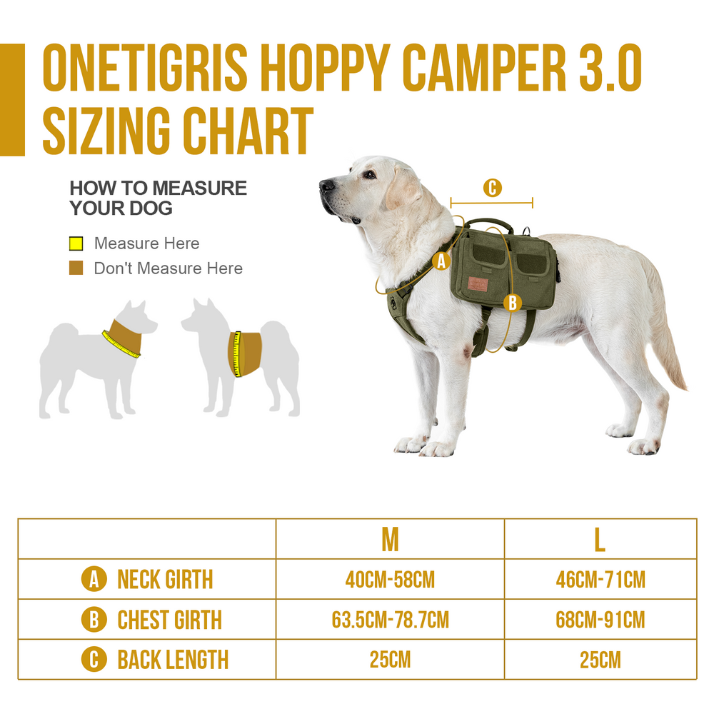 ONETIGRIS - Hoppy Camper Dog | Pack 3.0