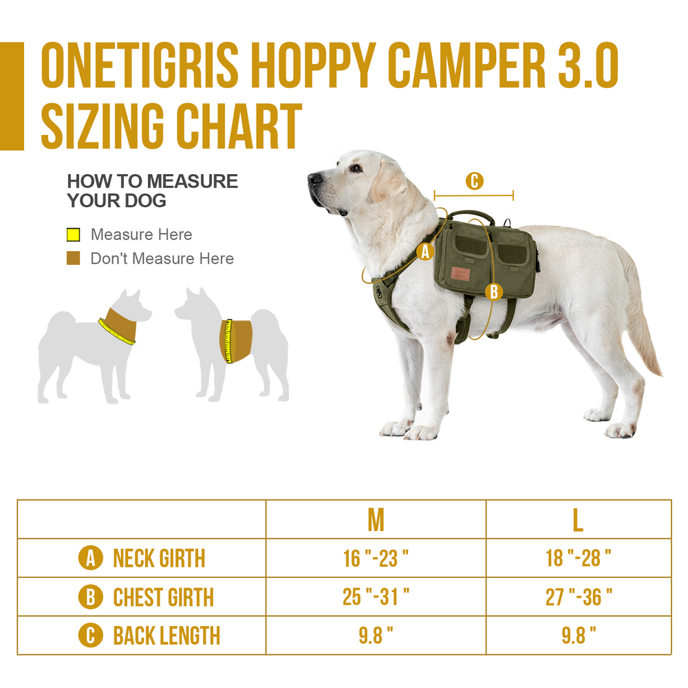 ONETIGRIS - Hoppy Camper Dog | Pack 3.0