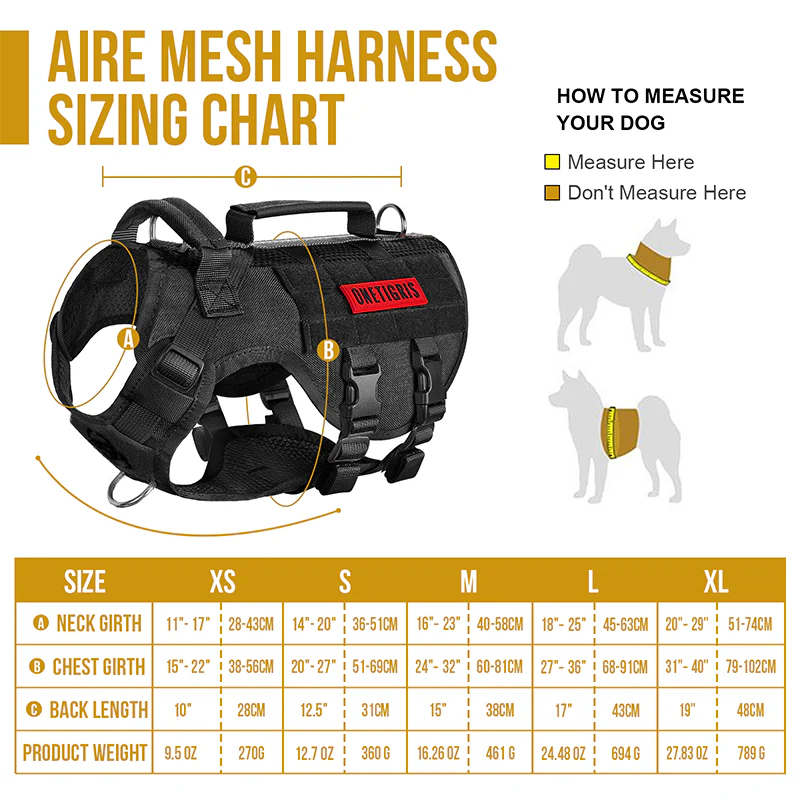 ONETIGRIS - AIRE Mesh Dog Harness