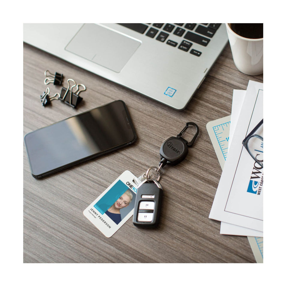KEY-BAK - Sidekick Twist-Free Carabiner Retractable Keychain and Badge Reel