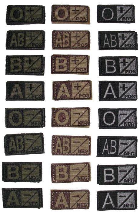 Condor Blood Type Patches-Accessories-Condor Outdoor-TacSource