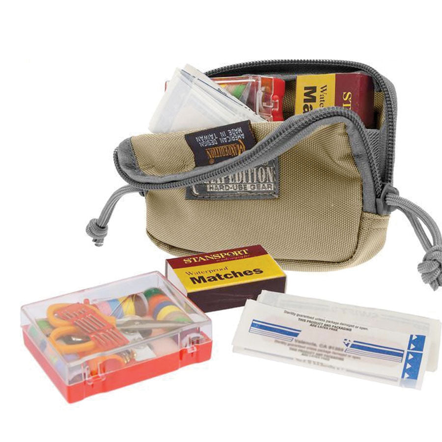 Maxpedition Hook & Loop 3x 5 Inches Zipper Pocket Khaki Foliage-Pouches-Maxpedition-TacSource