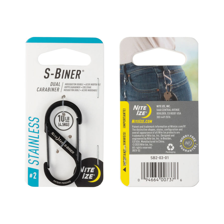 Nite Ize - S-Biner Dual Carabiner | Stainless Steel