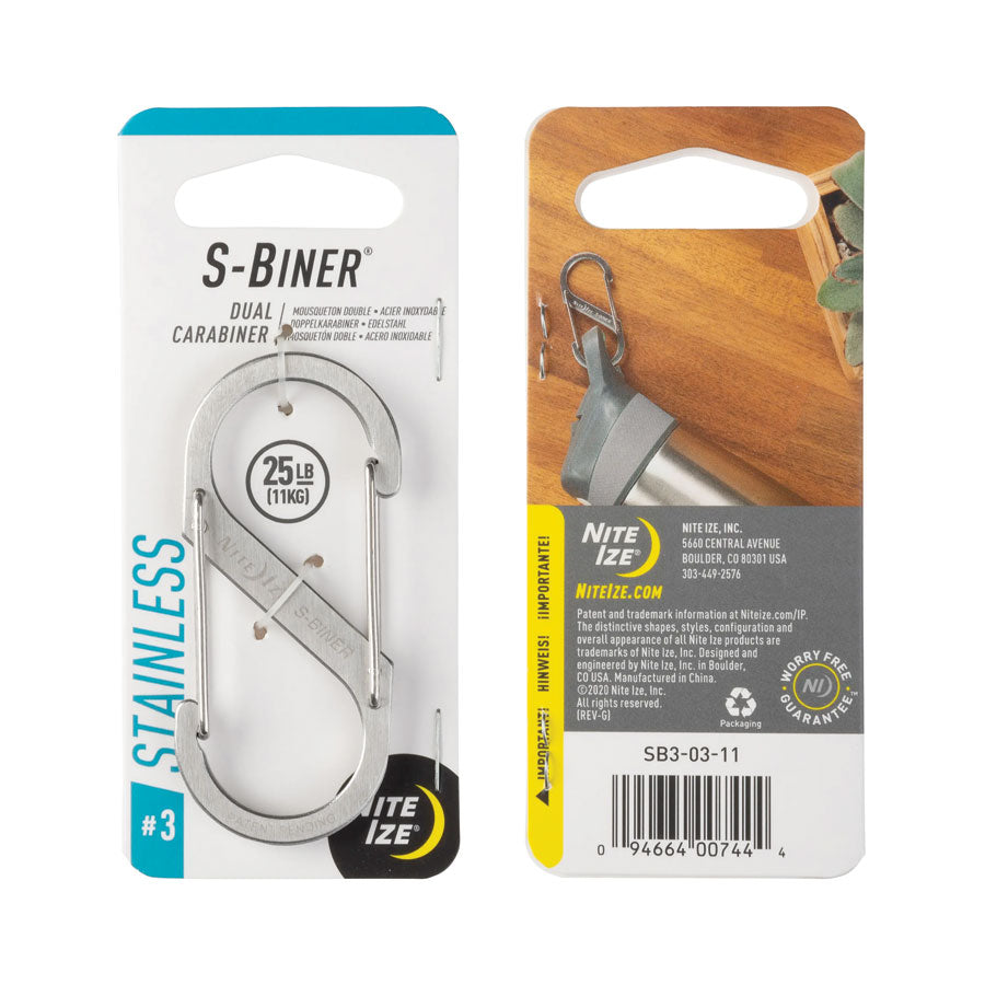 Nite Ize - S-Biner Dual Carabiner | Stainless Steel