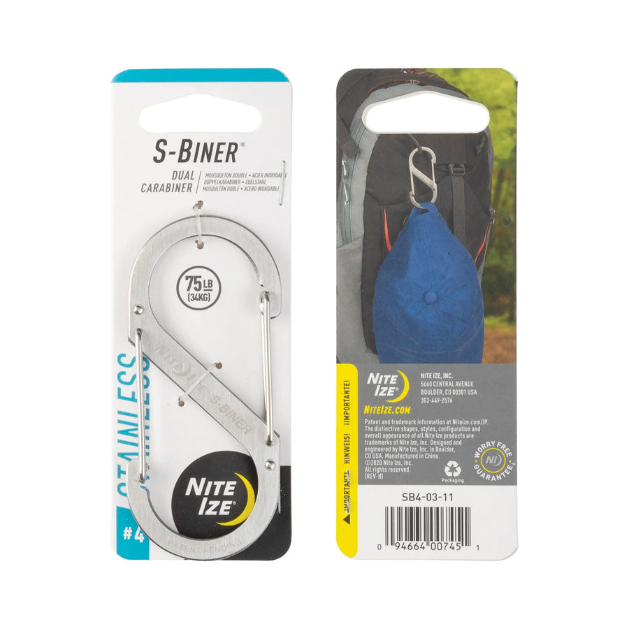 Nite Ize - S-Biner Dual Carabiner | Stainless Steel