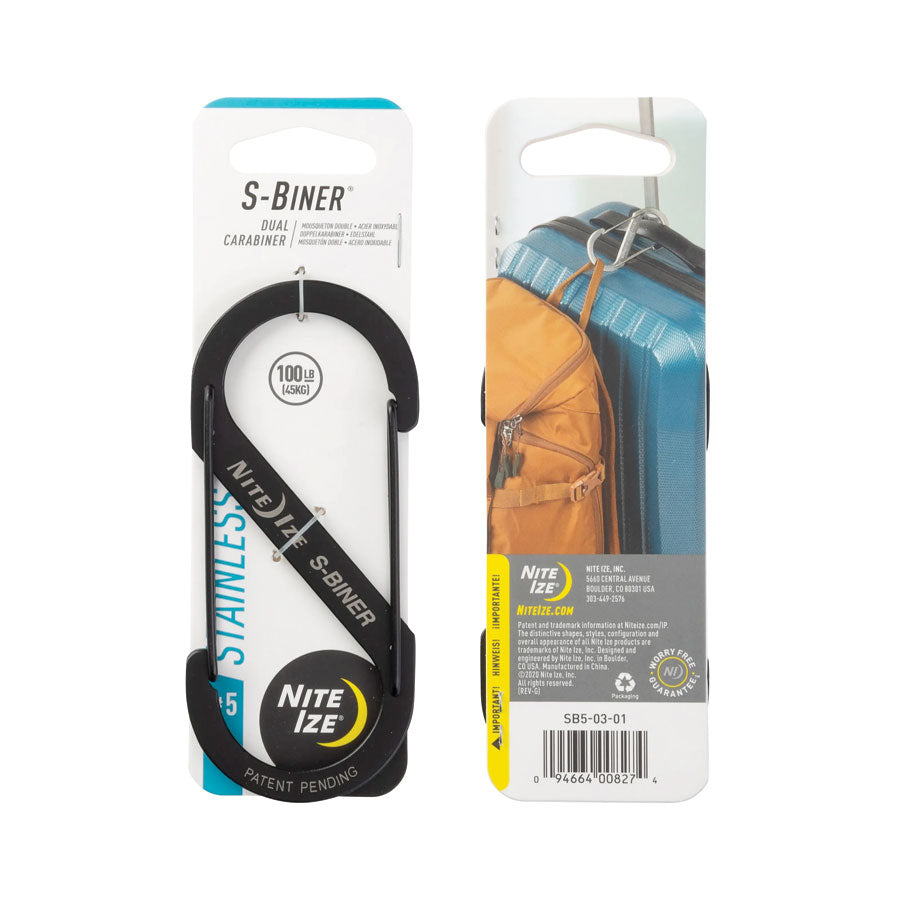 Nite Ize - S-Biner Dual Carabiner | Stainless Steel