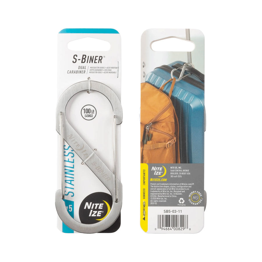 Nite Ize - S-Biner Dual Carabiner | Stainless Steel